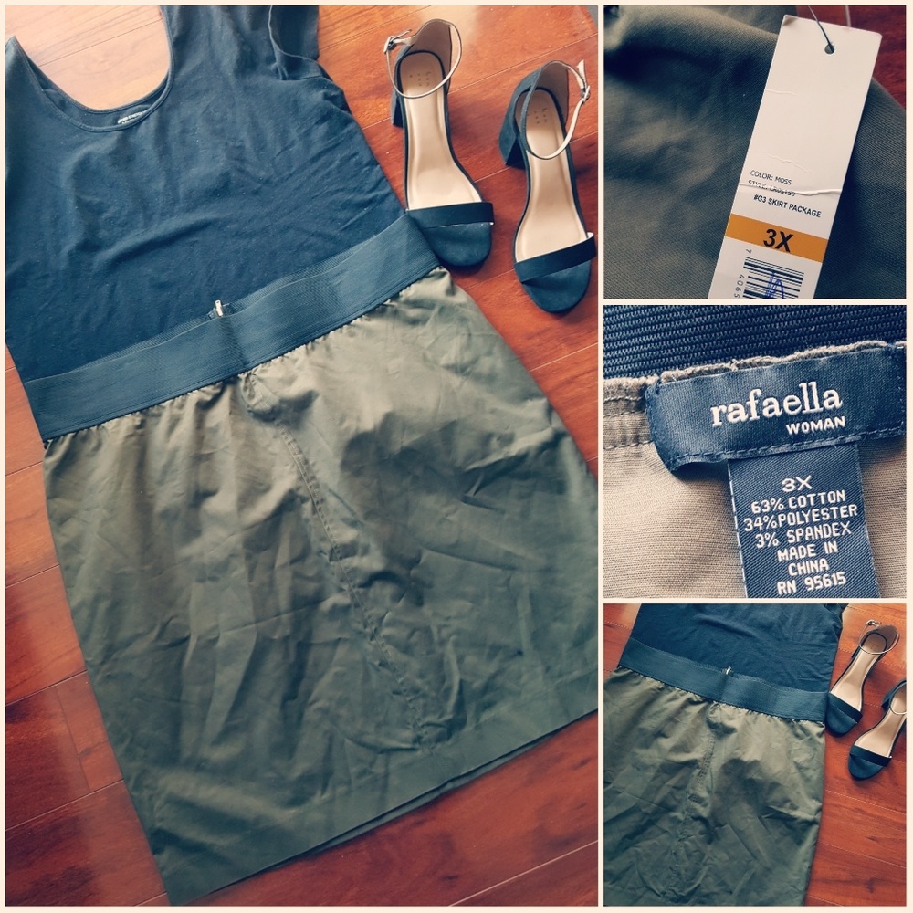 3x hunter green skirt
